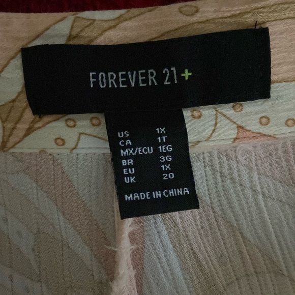 Forever 21 Pink Paisley Women’s Size 1X Disco Flare Crepe Pants Costume Casual - Picture 4 of 5